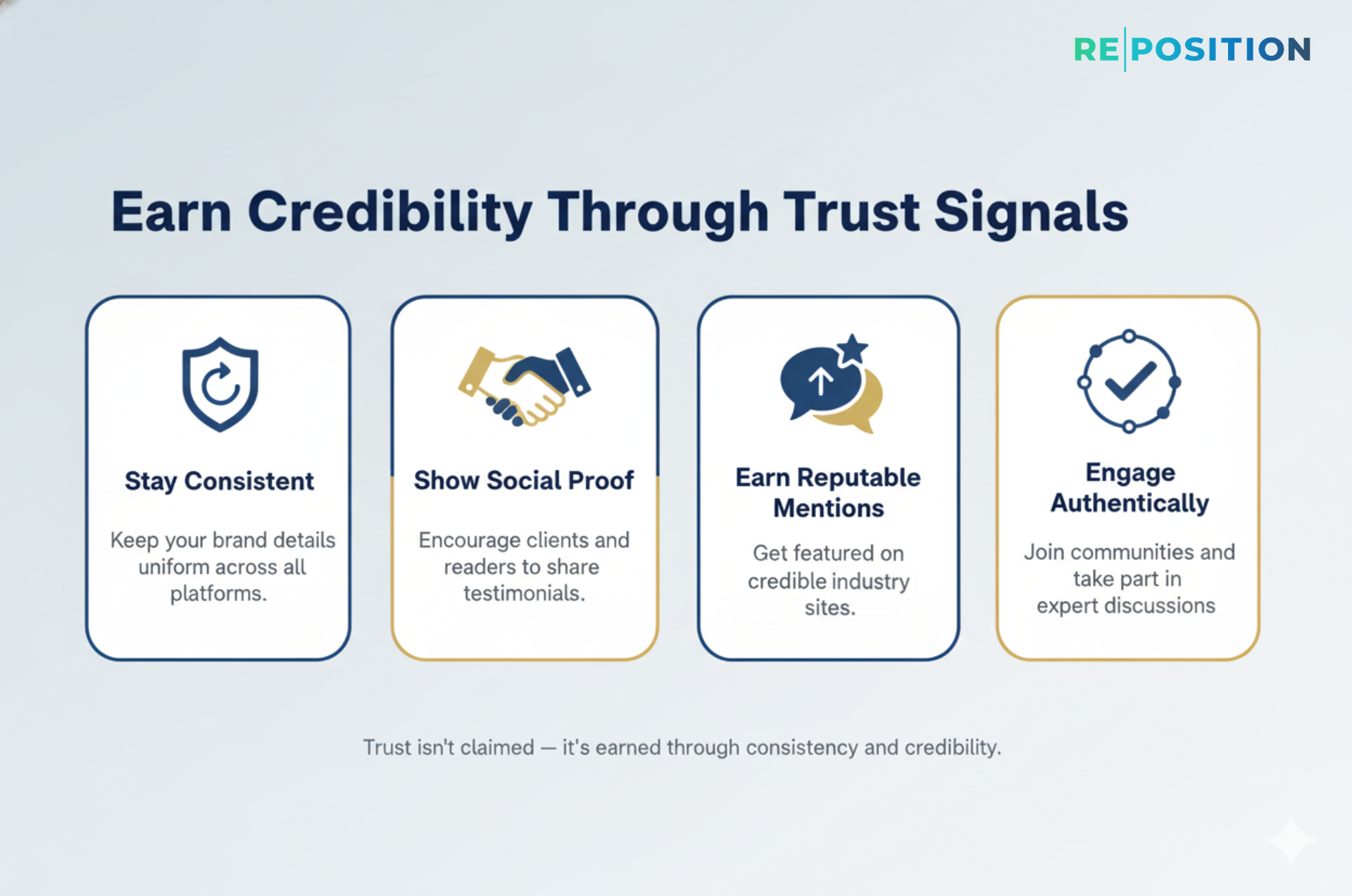 How to Earn credibility through trust signals